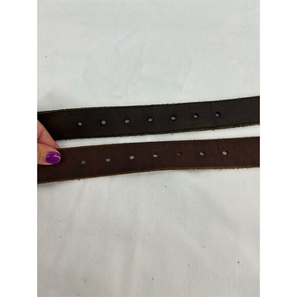 American Eagle Outfitters Men's Brown Leather Belt Bundle of Two Size Large - Picture 6 of 9